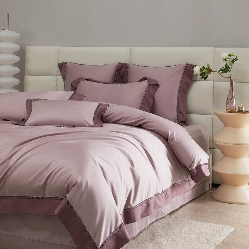 Mystique Mauve Duvet Cover Set (Egyptian Cotton)