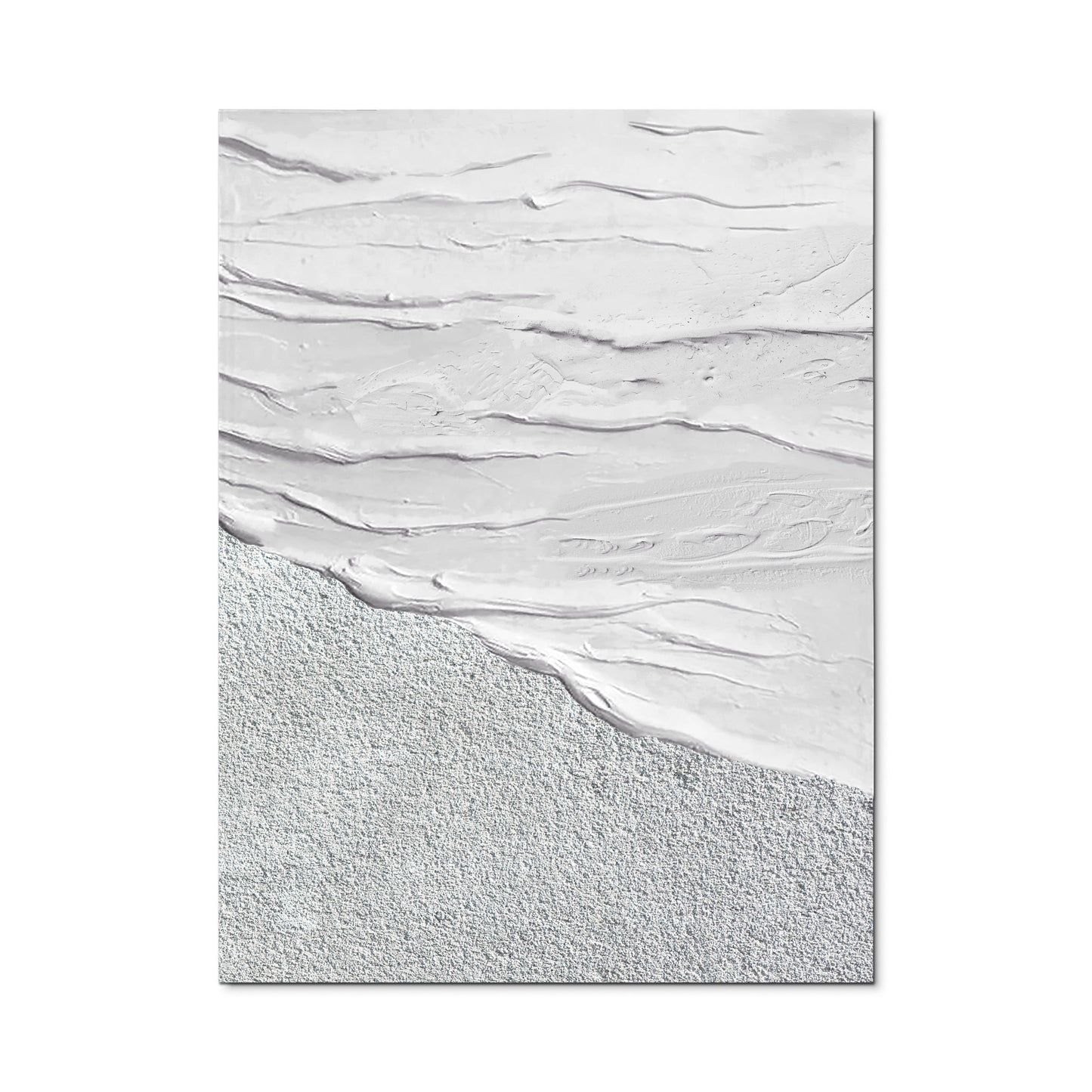 Seawaves Painting Textured Minimalist Abstract Wall Art