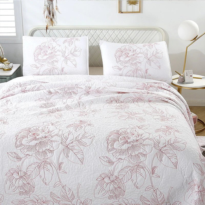 Amberly Floral Coverlet Set