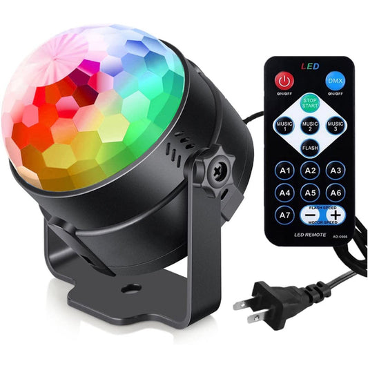Sound Activated Party Lights With Remote Control Dj Lighting, Disco Ball Strobe Lamp 7 Modes Stage Light For Home Room Dance Parties Birthday Karaoke Halloween Christmas Wedding Show Club Decorations