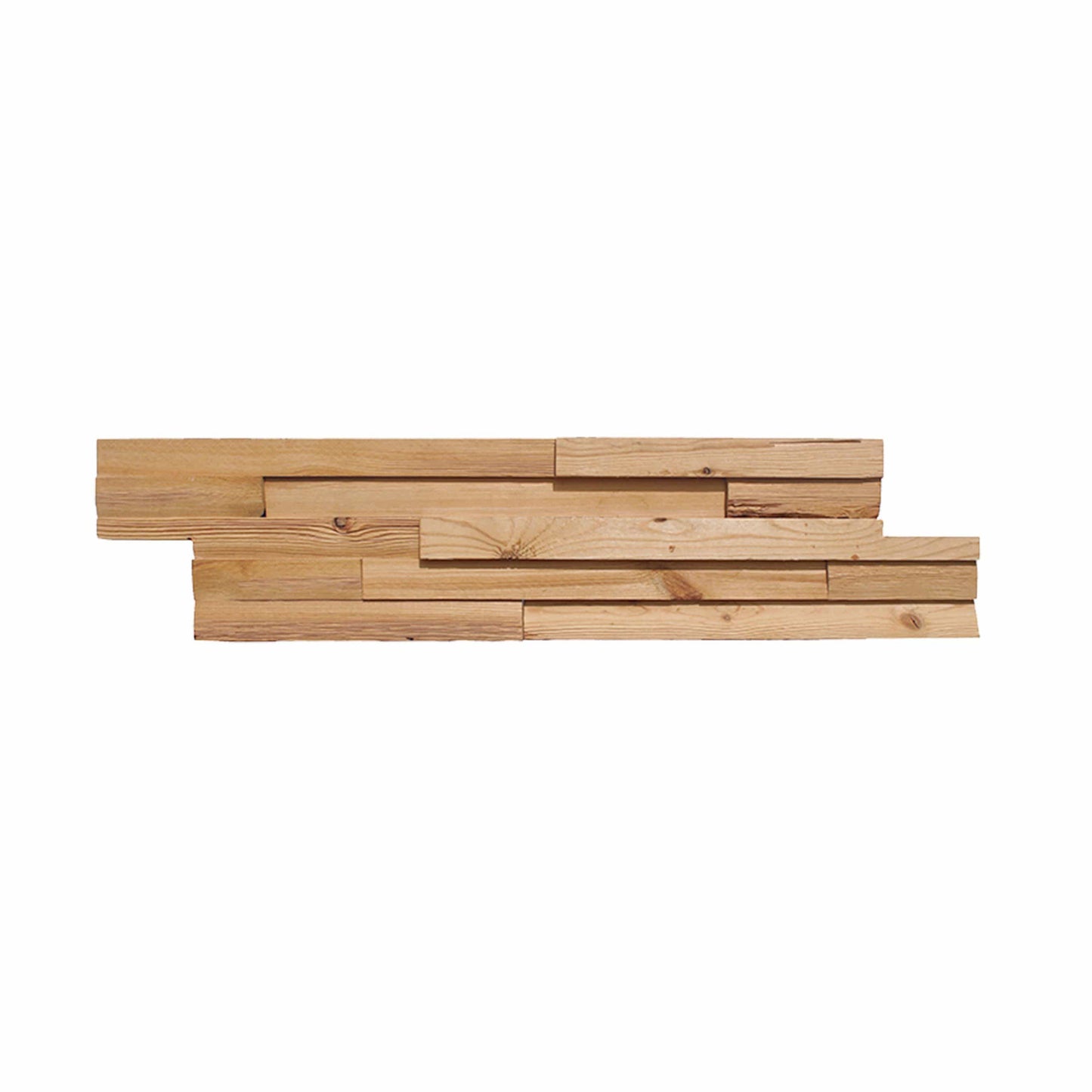 Meza 3D Wood Wall Panel - Brown/Grey/White Tones (Set of 4 or 12)