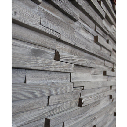 Meza 3D Wood Wall Panel - Brown/Grey/White Tones (Set of 4 or 12)