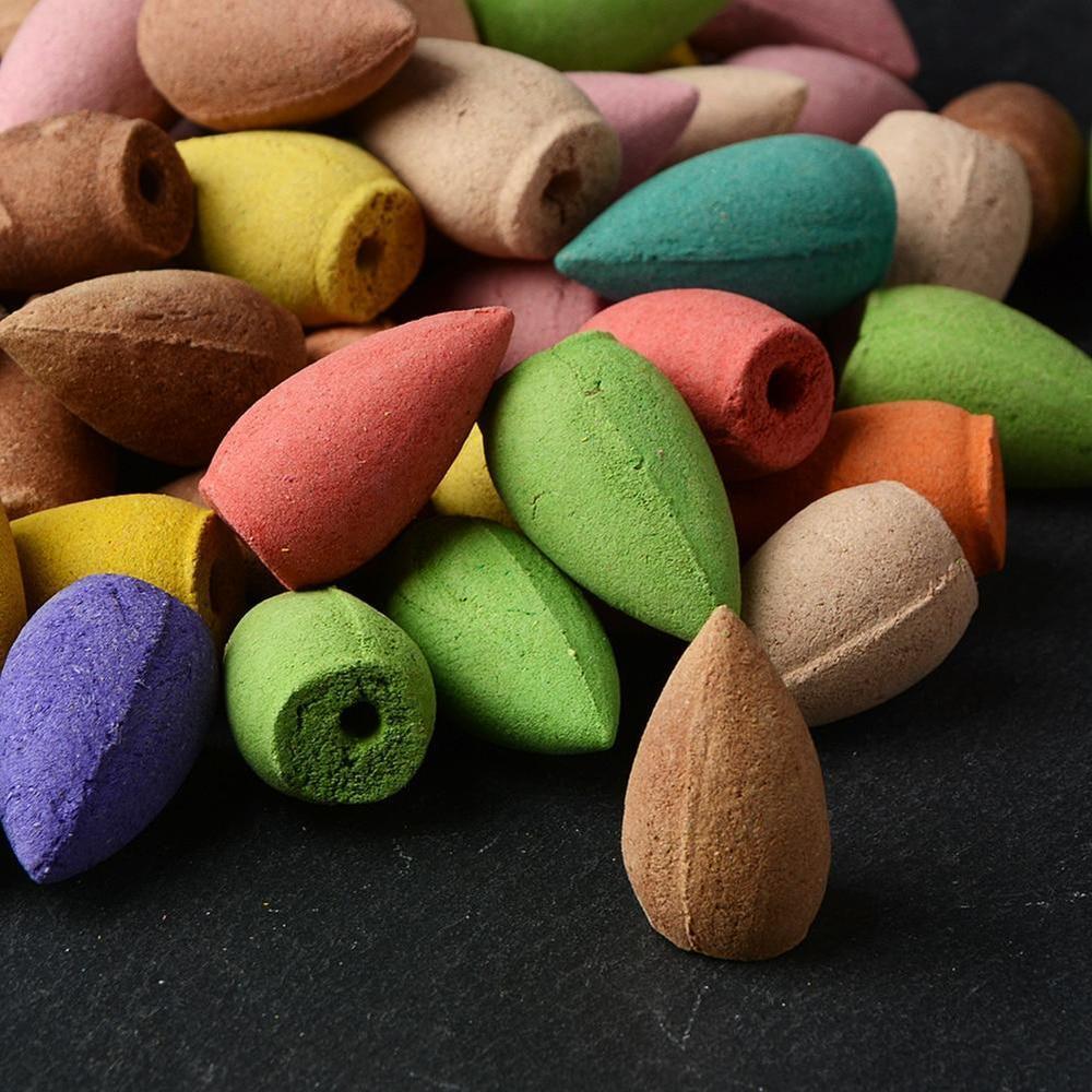 Mesmerizing Backflow Incense Cones (50 Assorted Pieces)