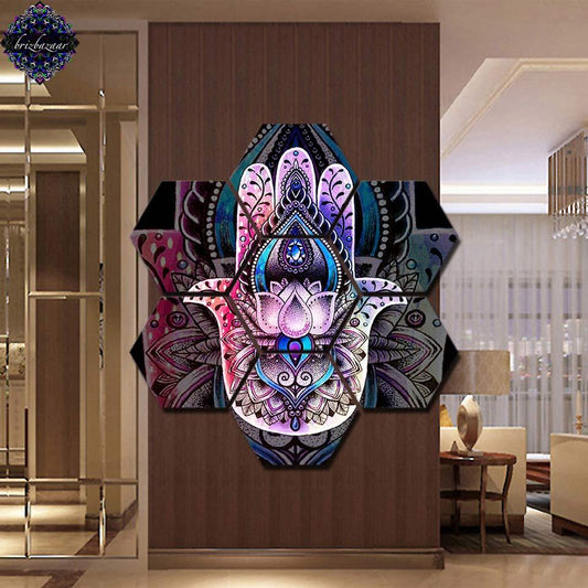 HAMSA CANVAS WALL ART BY BRIZBAZAAR