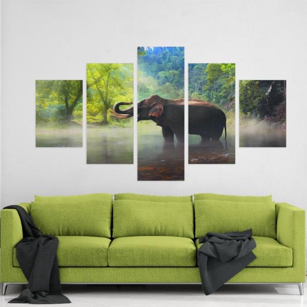 COLORFUL ELEPHANT CANVAS