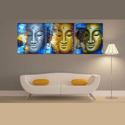 BLUE & GOLD BUDDHA CANVAS