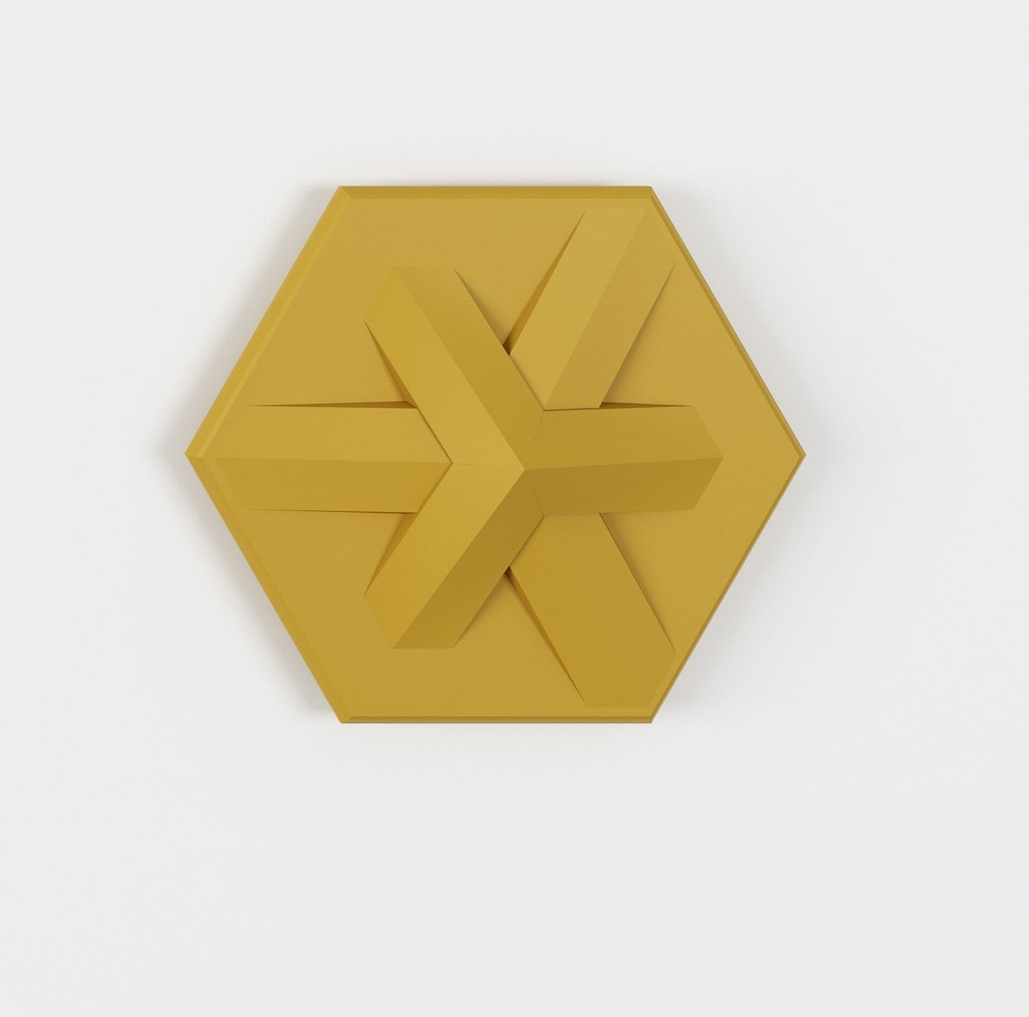 Asterisk Hexagon 3D Wall Panel