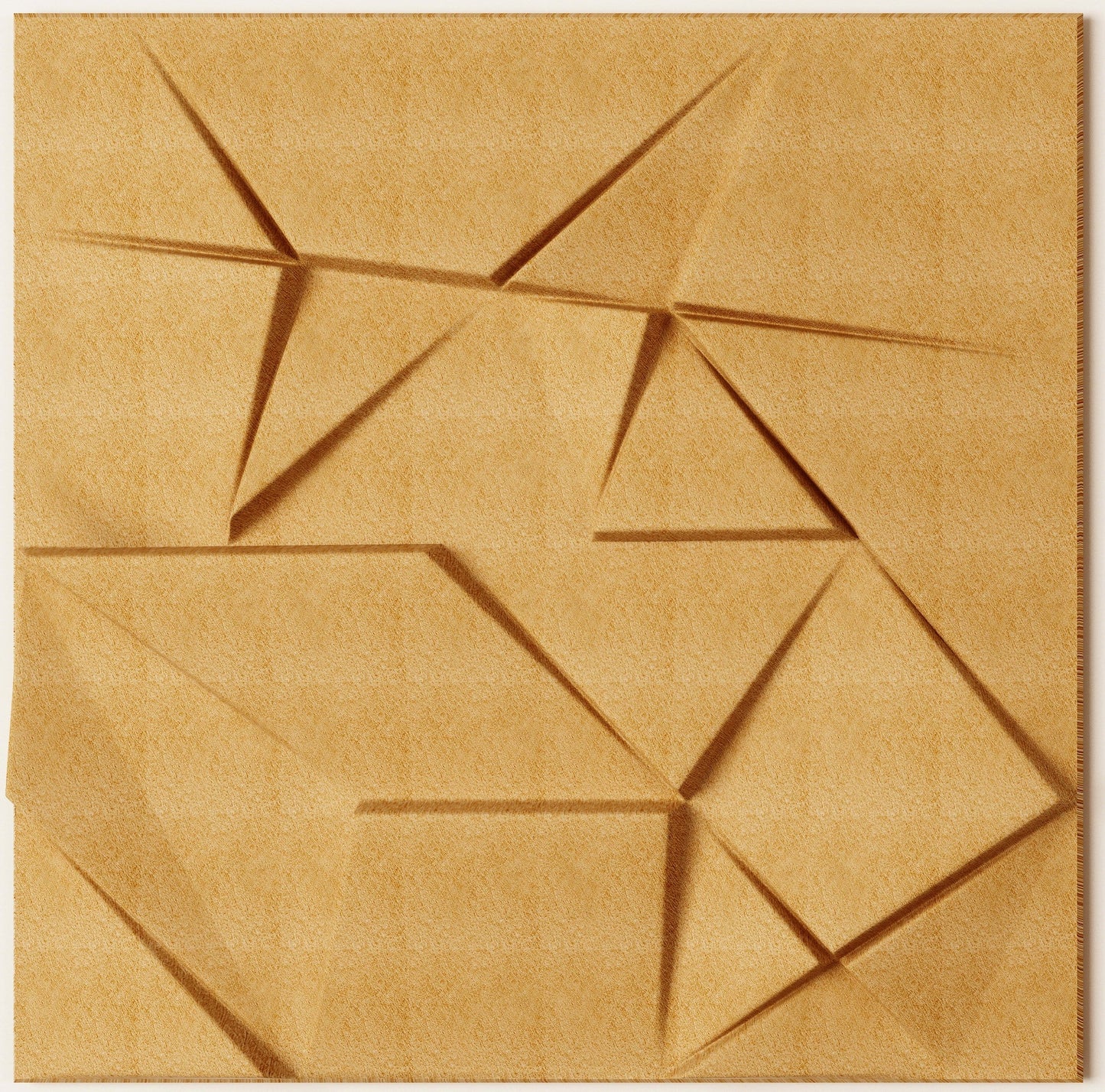 Origami Square 3D Wall Panel