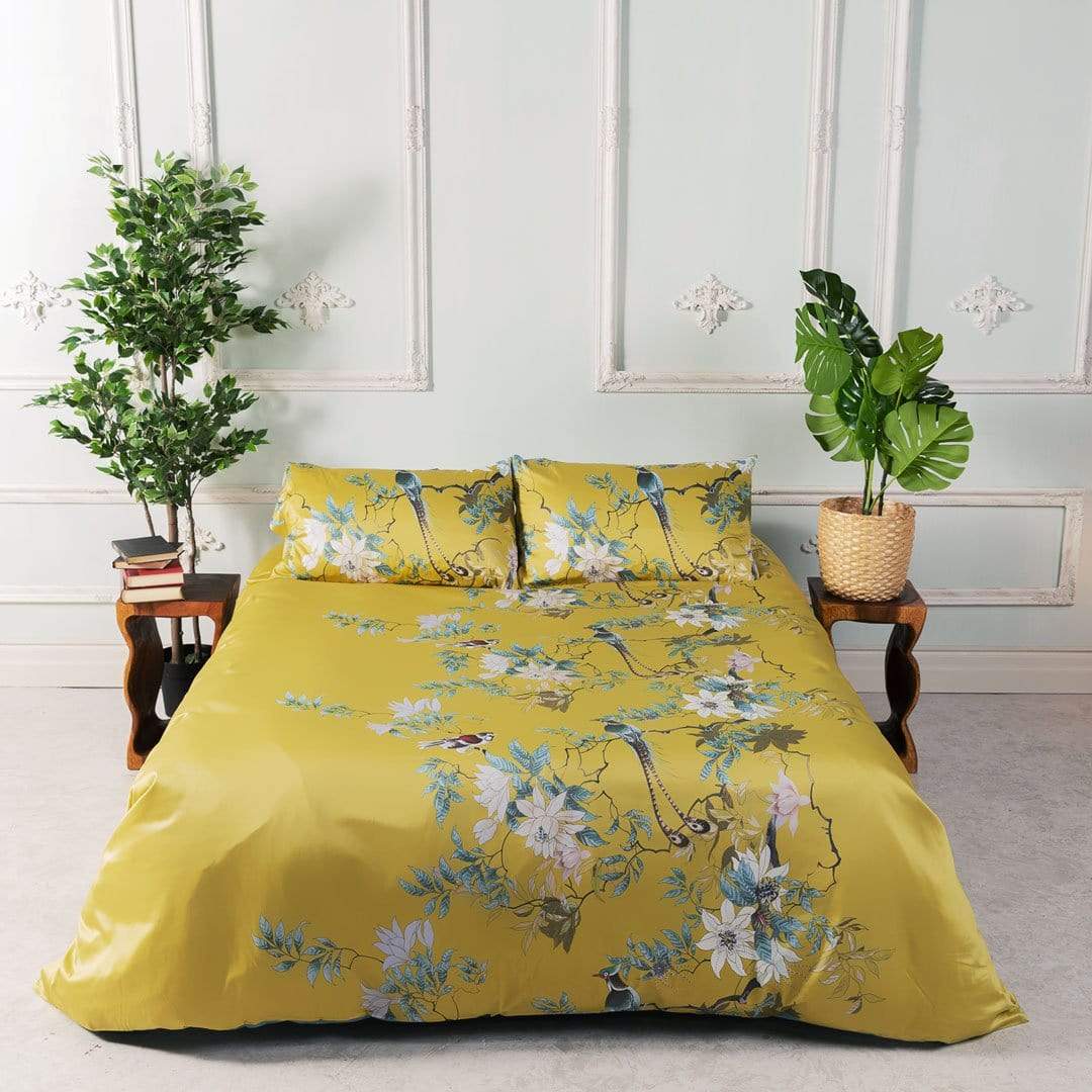 Tranquility Yellow Pillowcase Set (Egyptian Cotton)