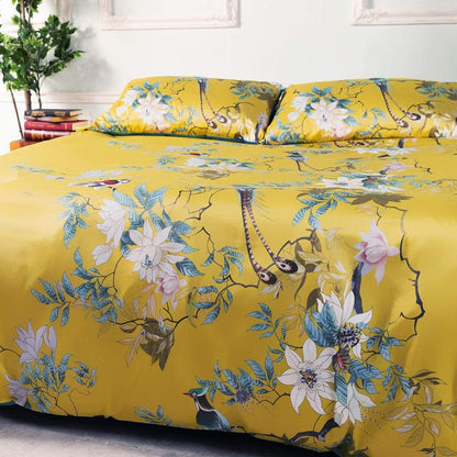 Tranquility Yellow Duvet Cover Set (Egyptian Cotton)