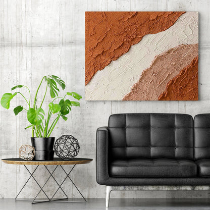 Terracotta Textured Wall Art