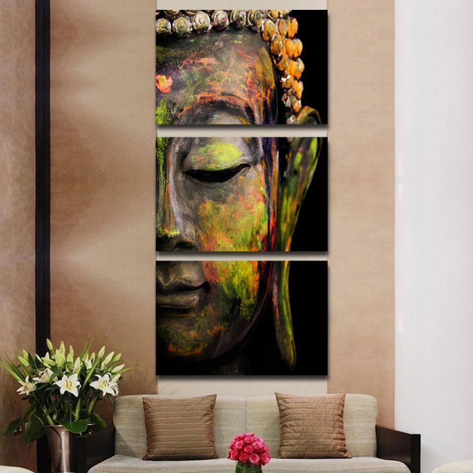 3 PCS BUDDHA CANVAS