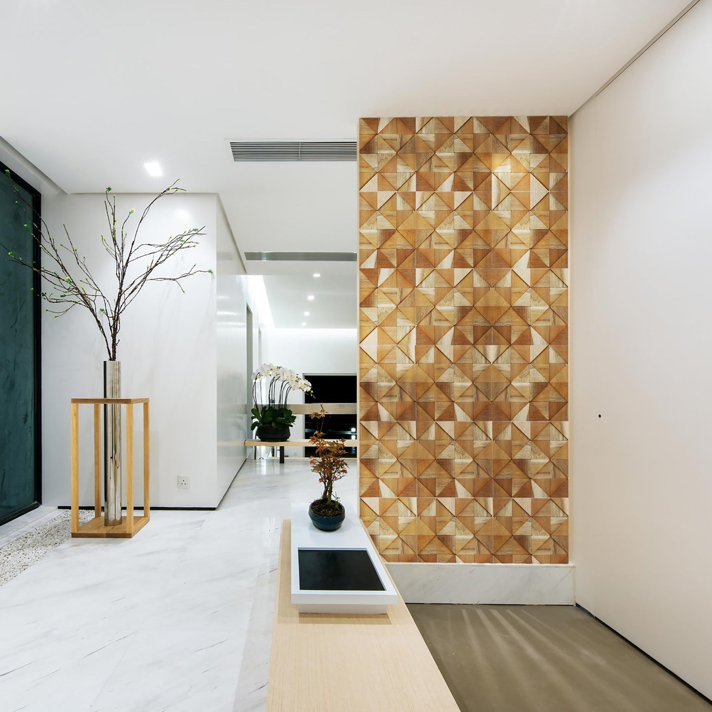 Triad Wood Mosaic Wall Panel