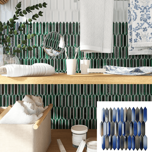 Montreal 3D Arrow Shape Mosaic Tile