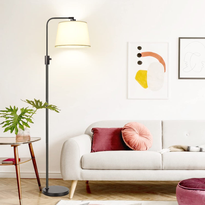 Dimmable Floor Lamp, 1000 Lumens LED Edison Bulb Included, Arc Floor Lamps For Living Room Modern Standing Lamp With Shade, Tall Lamps For Living Room Bedroom Office Dining Room