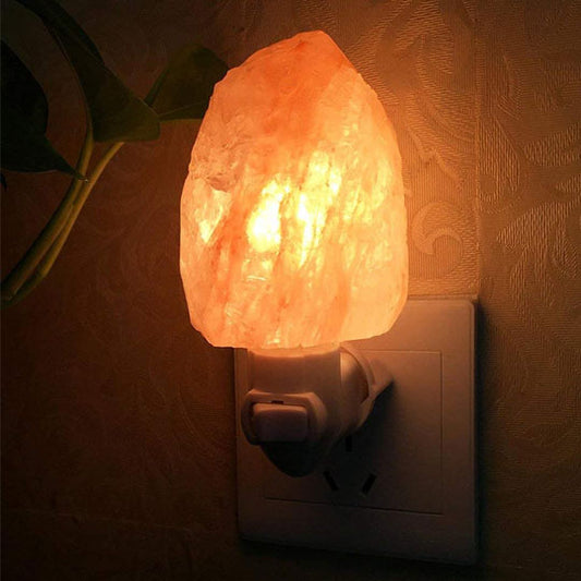 Himalayan Salt Night Light Lamp |  Bedroom Night Light Plug in Wall Light Bulb