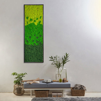 Vertical Frame Moss Art