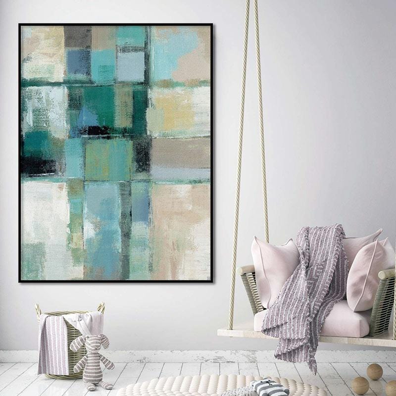 Teal of Art  Stretched Canvas