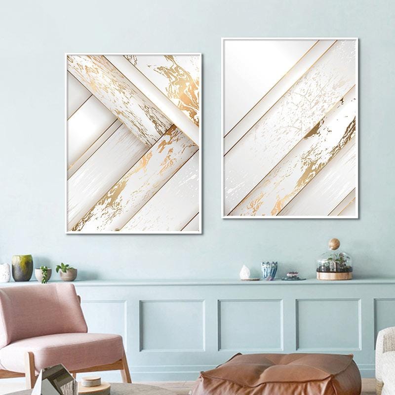 Golden Rays Stretched Canvas