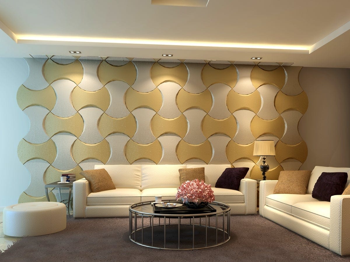 Coco Geometric 3D Leather Wall Panel