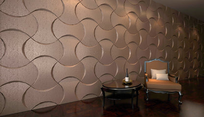 Coco Geometric 3D Leather Wall Panel