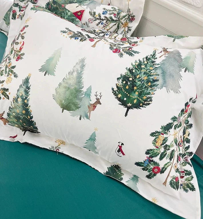 Evergreen Spruce Duvet Cover Set