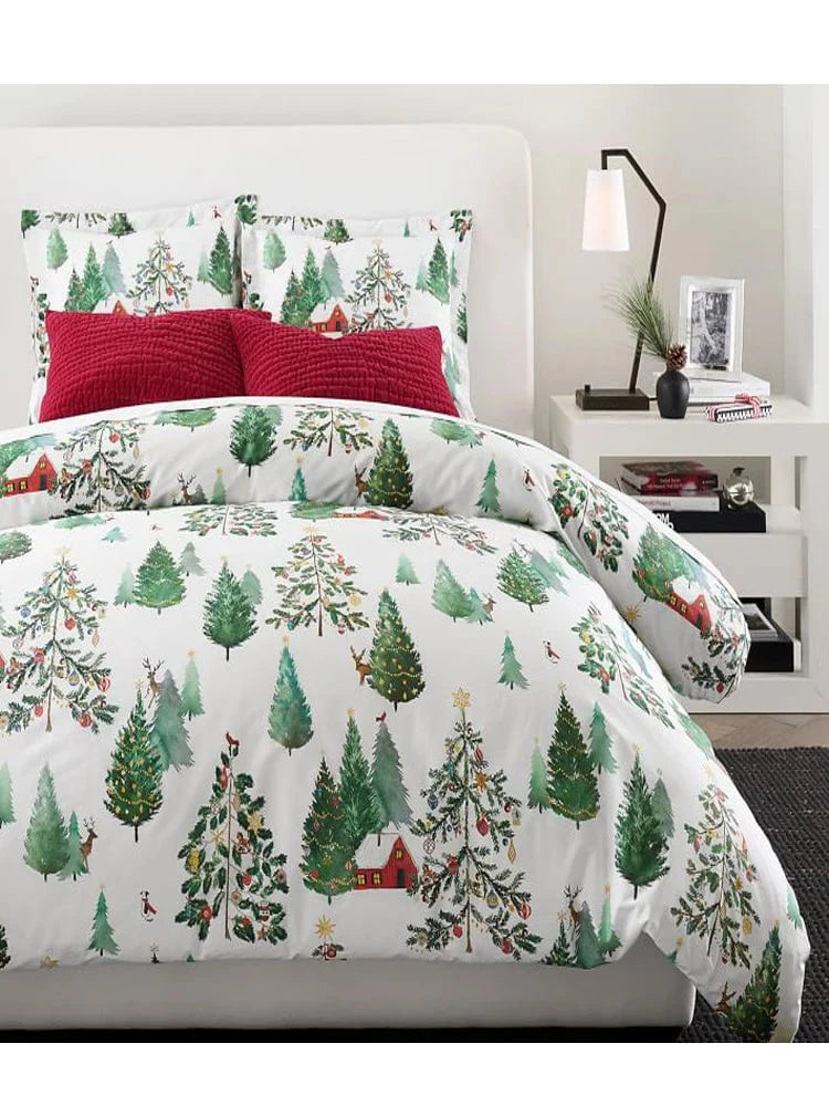 Evergreen Spruce Duvet Cover Set