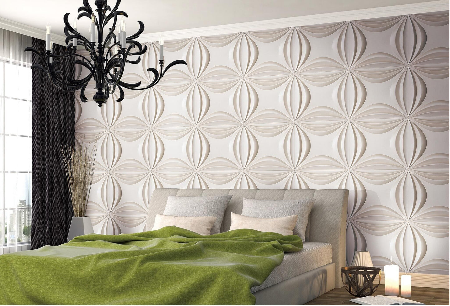 Lily Square 3D Wall Panel