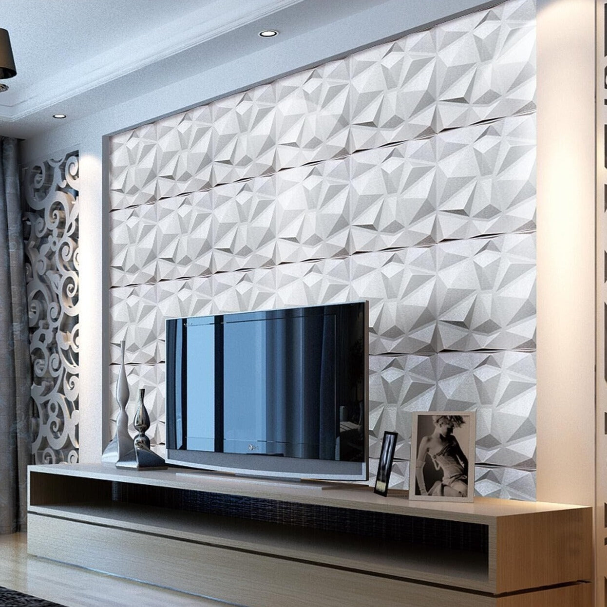 Diamond Fever Square 3D Wall Panel