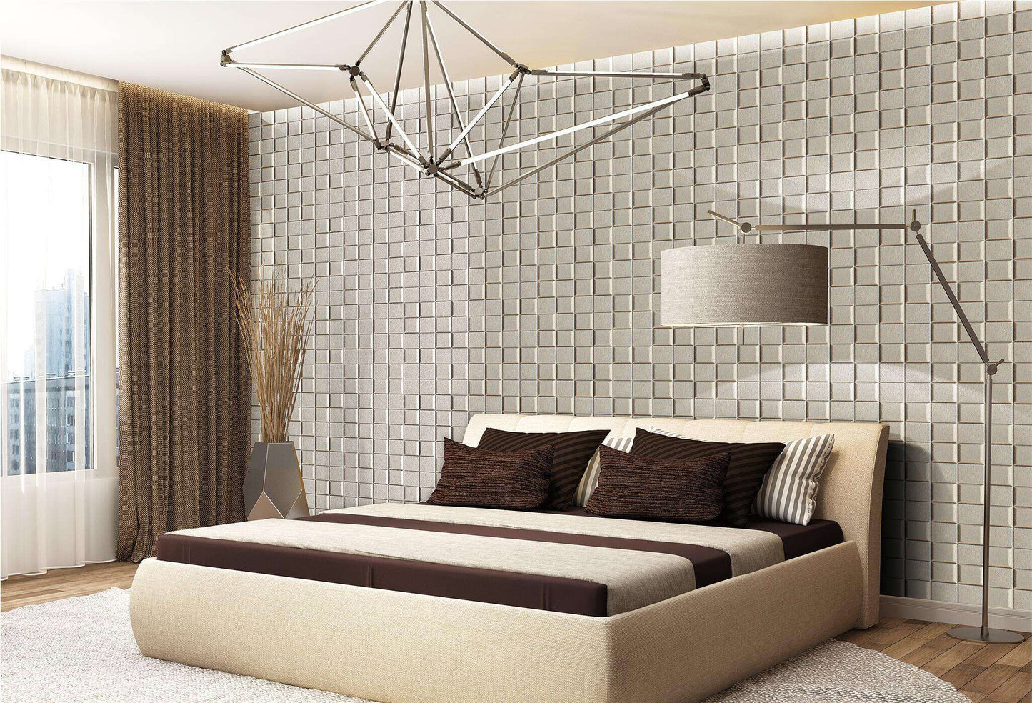 Tetris Square 3D Wall Panel