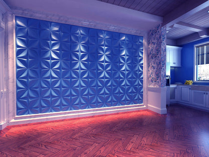 Floral Square 3D Wall Panel