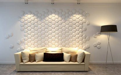 Trapezoid Hexagon 3D Wall Panel