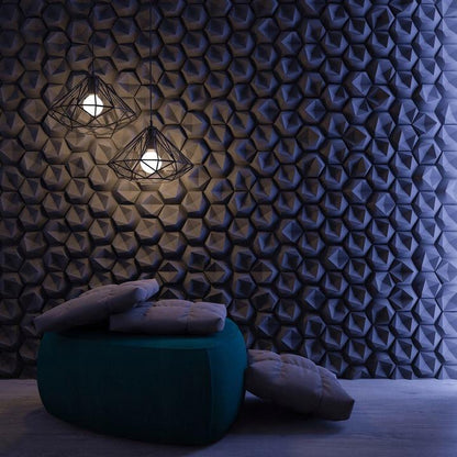 Inverted Hexagon 3D Wall Panel