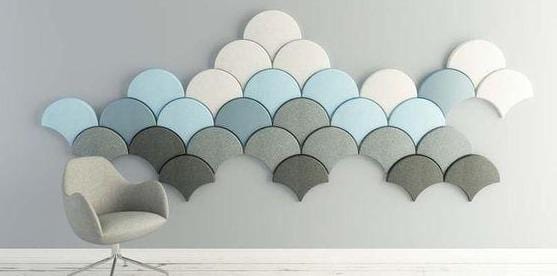 Mermaid Scales Geometric 3D Wall Panel