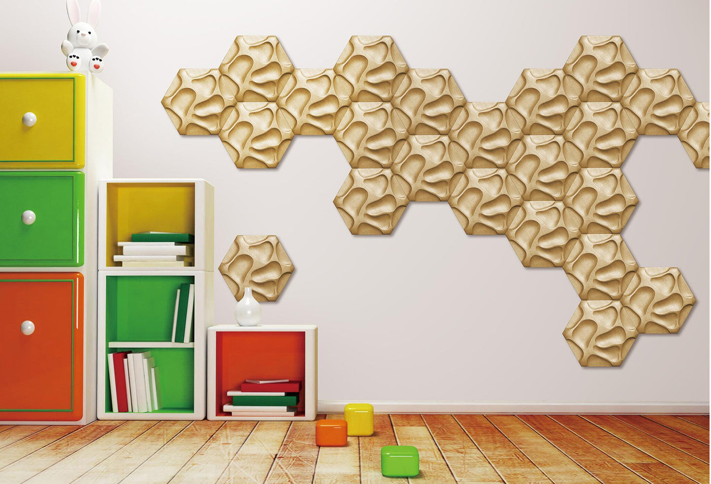 Speck Hexagon 3D Wall Panel