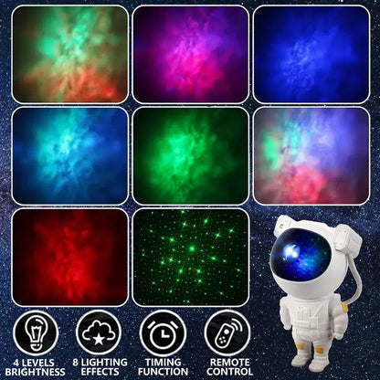 Astronaut Galaxy Projector Multiple Modes Galaxy Night Light With Remote Control