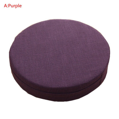 Round Linen Seat Cushion