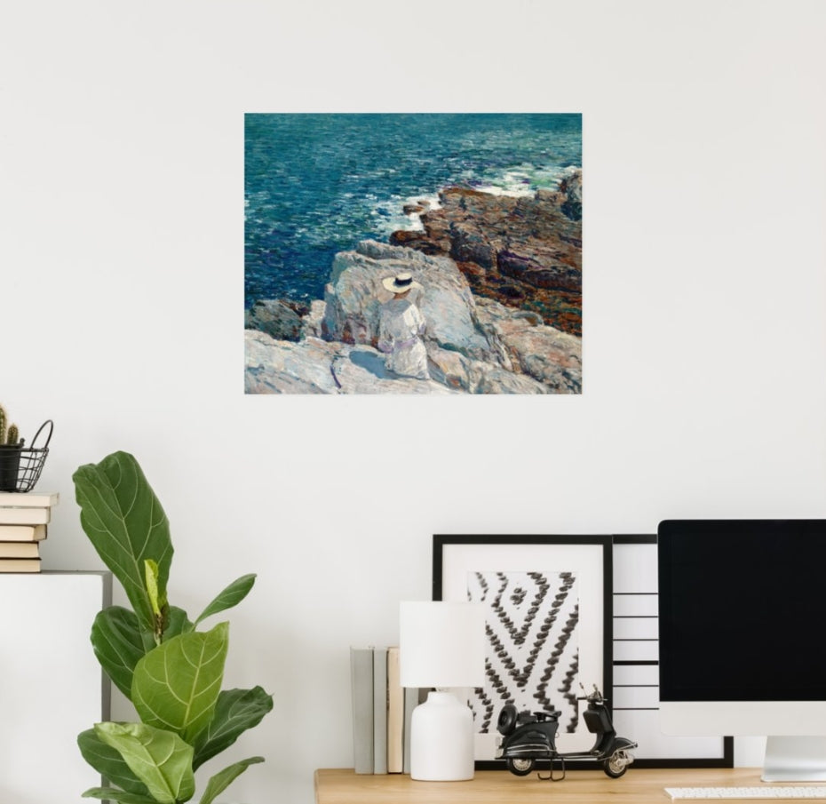 The South Ledges  Appledore  Canvas Posters And Prints, Wall Art Pictures Suitable For Bathroom, Bedroom, Office, Living Room Home Wall Decoration, Unframed.