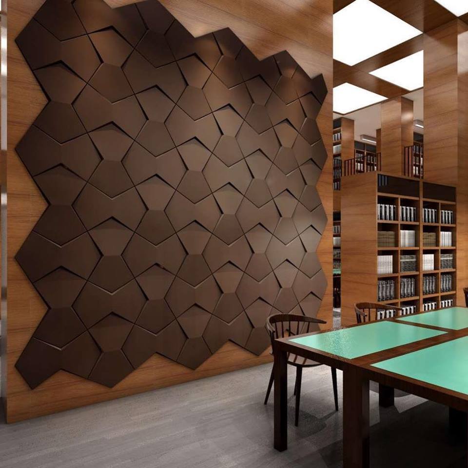 Bowtie Geometric 3D Wall Panel