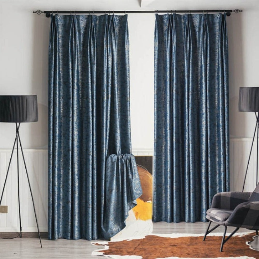 Mystic Bleu Blackout Drapes