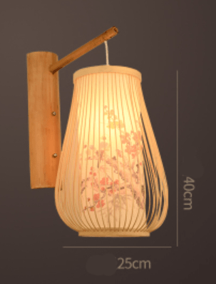 Bamboo Weaving New Chinese Style Bamboo Art Wall Lamp Modern