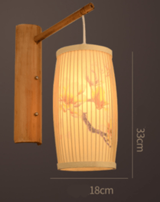 Bamboo Weaving New Chinese Style Bamboo Art Wall Lamp Modern