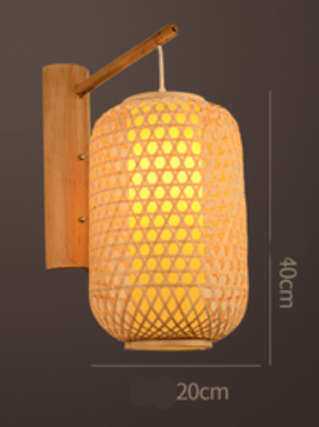 Bamboo Weaving New Chinese Style Bamboo Art Wall Lamp Modern