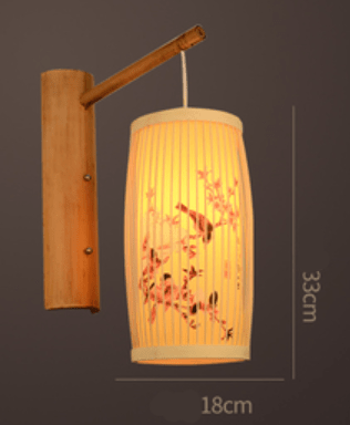 Bamboo Weaving New Chinese Style Bamboo Art Wall Lamp Modern