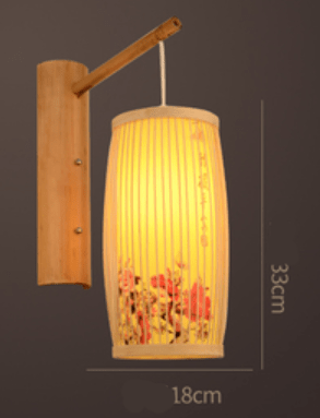 Bamboo Weaving New Chinese Style Bamboo Art Wall Lamp Modern