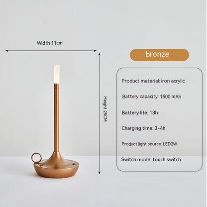 Atmosphere Table Lamp Camping Lantern USB Charging Touch Table Lamp