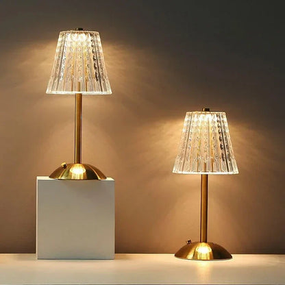 Golden Crystal Table Lamp