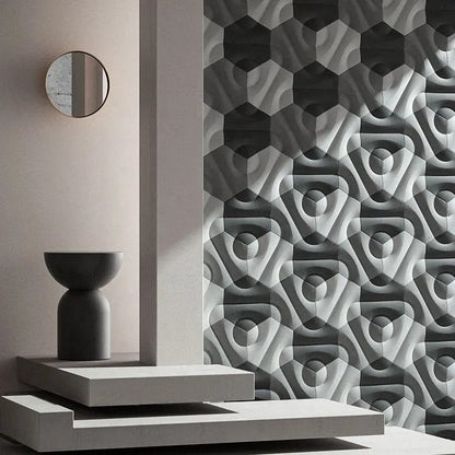 Cosmic Hexad 3D Concrete Wall Panel