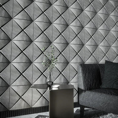 Geometric Diamond 3D Concrete Wall Panel