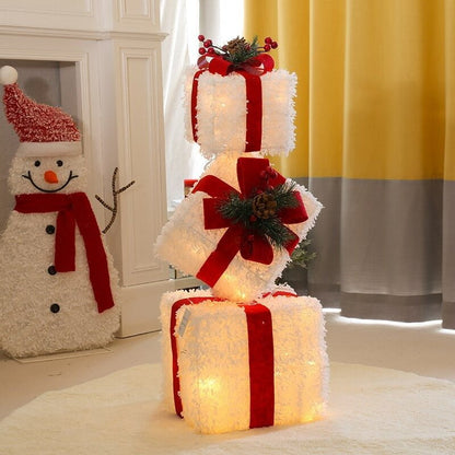 Christmas Lighted Gift Boxes (Set of 3)